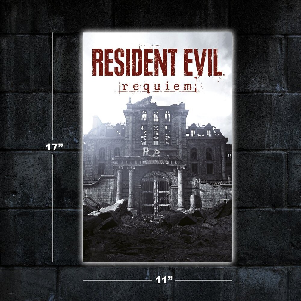 Resident Evil 9 Requiem video game poster - 11x17 wall art print merch horror